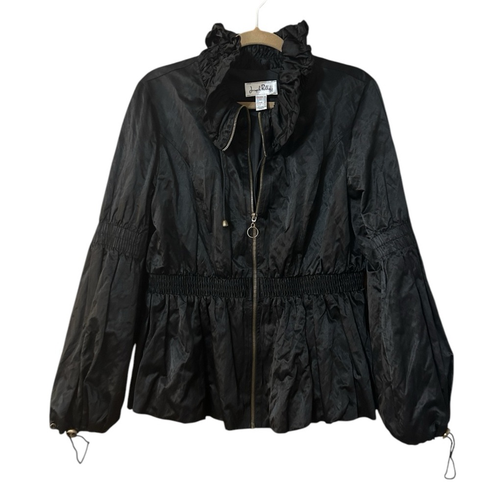 Joseph Ribkoff Peplum Ruffle Neck Jacket - Picture 5 of 8
